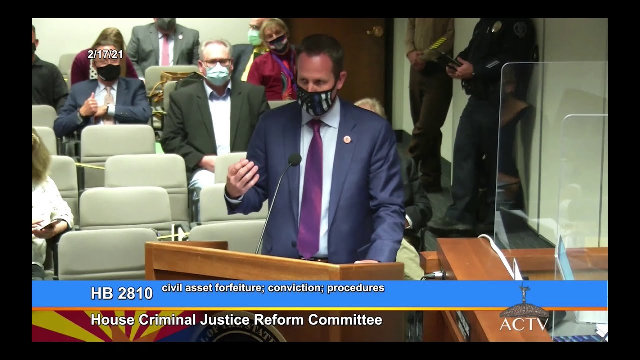 Rep. Travis Grantham Explains HB2810 to Reform Civil Asset Forfeiture (2-17-21)